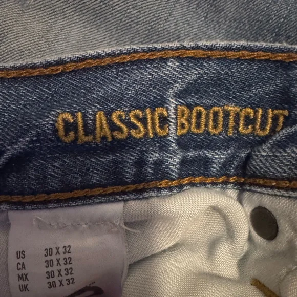 American Eagle Outfitters Blue Straight Jeans Classic Style - Picture 3 of 3